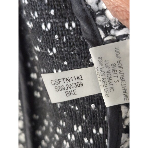 Calvin Klein Peacoat Womens 4 Black White Double Breasted Old Money Classic Warm - Picture 10 of 10